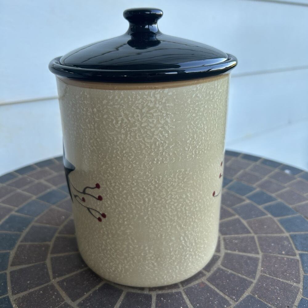 Preowned Park Designs Star Vine Small Canister & Lid No Chips No Cracks EUC - Picture 2 of 9